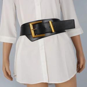 여성 패션 PU 가죽 코르셋 여성 Cummerbund 코트 허리띠 드레스 Decration 와이드 벨트 J198