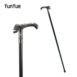 빈티지 은빛 해골 머리 워킹 지팡이 신사 우아한 패션 장식 목발 코스프레 필름 소품 지팡이 트레킹 폴 93CM