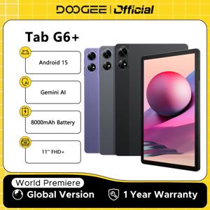 두지 탭 G6+ 태블릿 안드로이드 15 제미니 Al 11인치 디스플레이 듀얼 스피커 8000mAh 배터리 8GB 256GB 와이드바인 L1 스마트 패드 지원