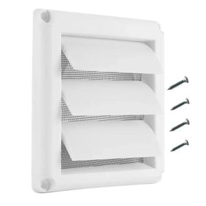 곤충 스크린 공기 건조기 환기 커버 150*150mm/200*200mm 배기 배출구 덕트 셔터 예비 부품 루버 벤트