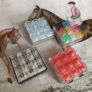 새로운 DIY 키보드 Fidget 키 체인 키 버튼 릴리프 스트레스 리무버 클리커 장난감 키 캡 9 키 손가락 키보드 캡 성인 키 캡