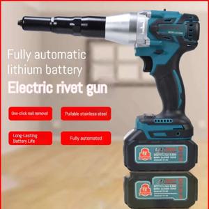 전기 리벳 건 2.4~4.8mm 무선 리벳 너트 건 드릴 인서트 리벳팅 전동 공구 (마키타 BL1830 18V 배터리용)
