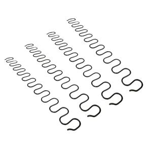 4Pcs 소파 스프링 부품 헤비 듀티 지그재그 모양 홈 마모 방지 좌석 의자 실내 장식품 스프링 소파 교체 고정