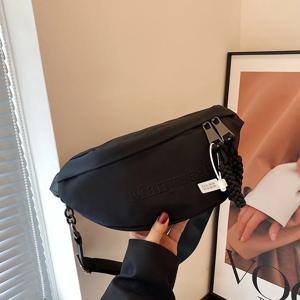 옥스포드 천 크로스바디 백 여성용 싱글 숄더 백팩 스포츠 허리 가방 캐주얼 소형 가방 트렌디 브랜드 2023 여름 신상품