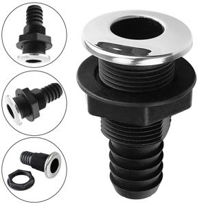 보트 스루 헐 커넥터 스루 헐 호스 커넥터 플라스틱 호스 커플링 배수구 액세서리 보트 액세서리