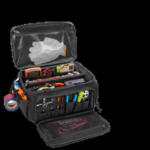 14인치 헤비듀티 전술 공구 가방 미끄럼 방지 베이스 다용도 정리함 (핸디맨, 목수용) 내구성 있는 휴대용 공구 보관함