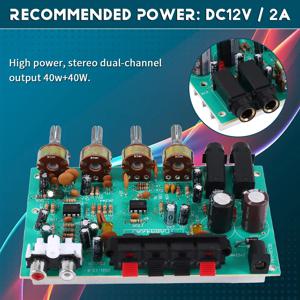 우수-40W + 40W TDA8944 스테레오 오디오 증폭기 보드 디지털 마이크 증폭기 자동차 앰프 톤 컨트롤 스피커 가라오케 증폭기