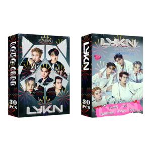 30PCS 태국 보이밴드 LYKN 포토 카드 세트 - William Lego Tui Hong & Nut Idol Collectible Lomo Cards