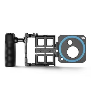 APEXEL 범용 전화 케이지 비디오 리그 핸들 포함 67mm 37mm 17mm 필름 제작용 필터 어댑터 비디오 녹화 안정기