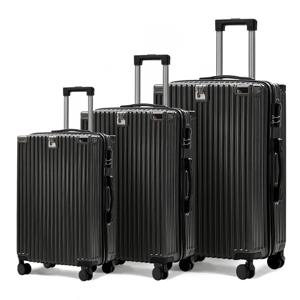 2025년 봄 ABS+PC 여행가방 세트 3종 (20인치, 24인치, 28인치) 유니버셜 휠 및 콤비네이션 잠금장치 포함 여행 가방 세트