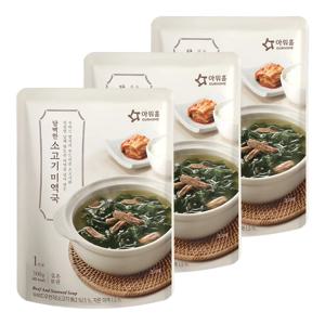 아워홈 담백한 소고기 미역국 300g 3개