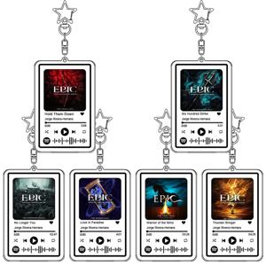29 노래 에픽 뮤지컬 절묘한 음악 키 체인 아크릴 열쇠 고리 학생 가방 장식 액세서리 Jorge Rivera-Herrans 선물