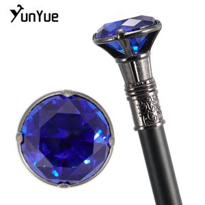 은색 블루 다이아몬드 타입 지팡이 신사 우아한 패션 예술 장식용 지팡이 여성 빈티지 파티 코스프레 왕笏