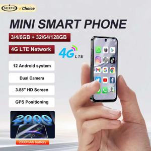 SERVO 19PRO 안드로이드 미니 스마트폰 4G LTE 듀얼 SIM 대기 6GB RAM 128GB ROM 플레이 스토어 WiFi OTG 3.88인치 화면 소형 스마트폰
