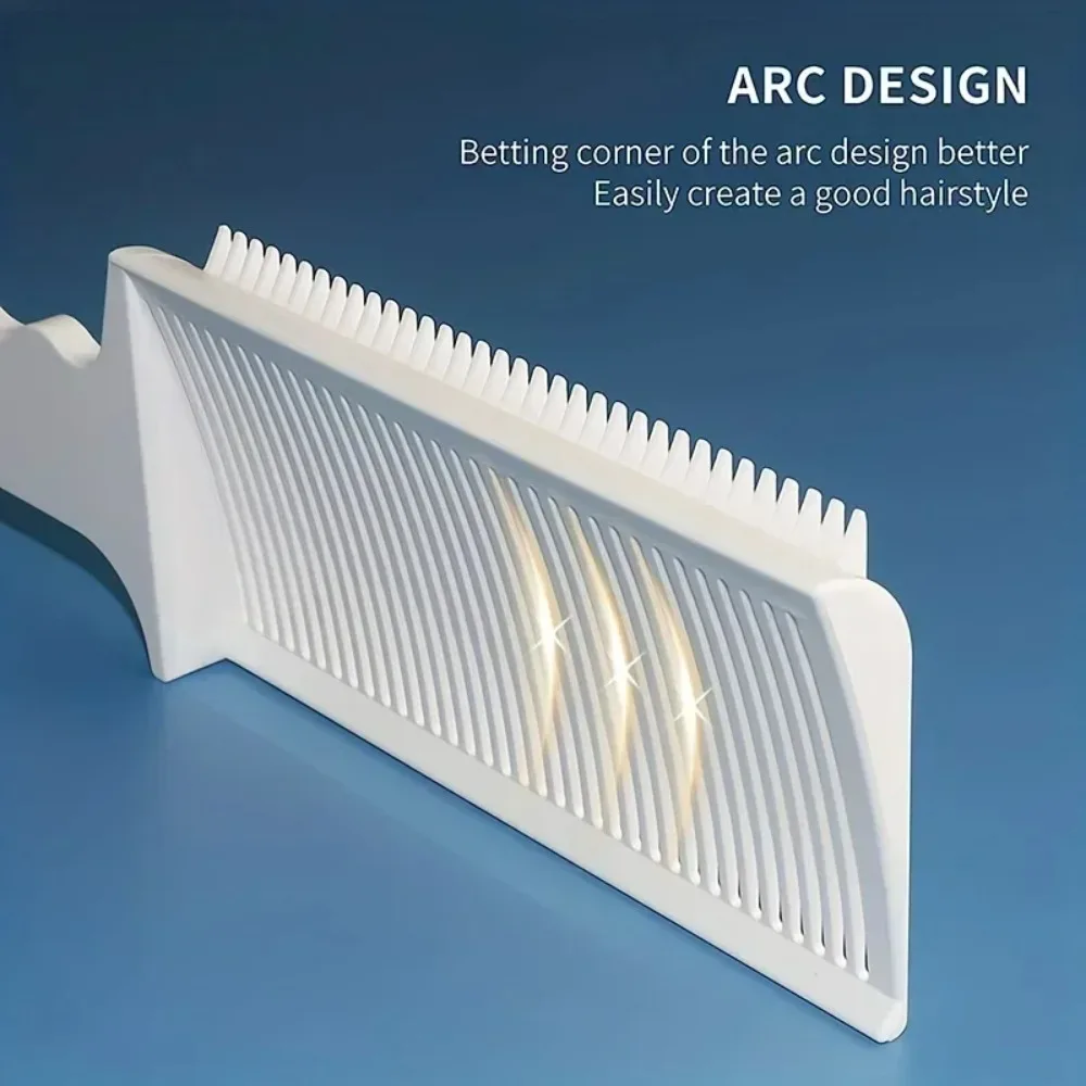 페이딩 콤 전문 이발사 클리퍼 블렌딩 플랫탑 헤어 커팅 콤 남성용 내열 페이드 브러쉬 살롱 스타일링 도구