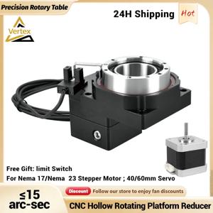 회전식 플랫폼 Nema17 Nema23 42/57 스테퍼 40/60 서보 모터 감속기 로터리 액추에이터 로터리 포지셔너 인덱싱 플레이트