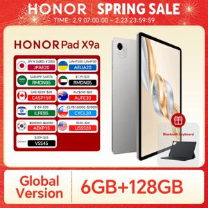 오리지널 글로벌 버전 HONOR Pad X9a 11.5인치 6GB+128GB 120Hz 2.5K LCD 풀뷰 디스플레이 8300mAh 대용량 배터리 태블릿 키보드 포함