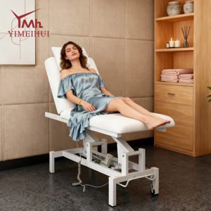 전동 2모터 마사지 바디 뷰티 살롱 트리트먼트 테이블 화이트 속눈썹 타투 침술 치료 침대