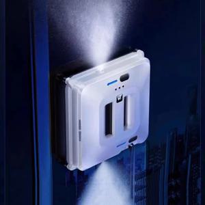 로봇 창문 청소기 이중 물 분사 자동 고강력 흡입 낙하 방지 외부 유리 세척 앱 원격 제어