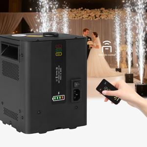 미니 콜드 스파크 충전식 배터리 리모컨 미니 전자 DJ 장비 DMX 디스코 무대 조명 효과 웨딩 이벤트 파티용