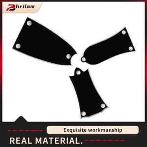 벨 모양 PVC 트러스 로드 커버 플레이트 스크롤 플레이트, 깁슨 LP SG 플라잉 V ES 기타 블랙, 2 홀