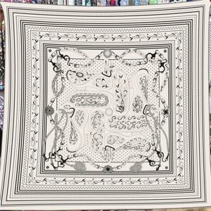 새로운 130cm 실크같은 여성용 숄 다용도 인조 모피 벨트 체인 에어컨 따뜻한 스카프 장식용 대형 사각 숄