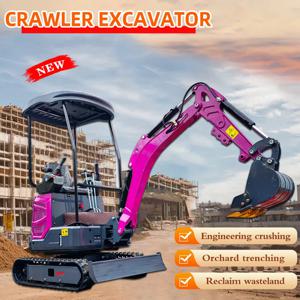 유압 제어 소형 굴삭기 1.2톤 미니 굴삭기 (토공 및 백필링용) 연료 효율적인 장시간 작업용 마이크로 굴삭기