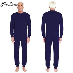 성인 특수 필요 의류 긴팔/반팔 지퍼형 방지 탈착 점프수트 장애인 알츠하이머 환자용 잠옷