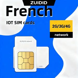 4G SIM 카드 GPS 추적기, 500MB 유럽 로밍 데이터, 프랑스 IoT 기기 전용 애완동물 위치 추적 목걸이, 365일 서비스