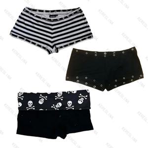 스트리트웨어 패셔너블 인기 클래식 힙합 록 스타일 미니 반바지 여름 아메리칸 고딕 펑크 빈티지 미니 반바지 E-girls
