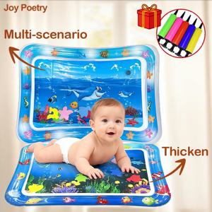 65cm 정사각형 모양의 팽창식 아기 물놀이 매트 유아용 배 타임 워터 패드 쿠션 조기 교육 활동 장난감