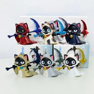 사신의 낫을 든 고양이 블라인드 박스 고양이 피규어 장난감 블라인드 백 데스크탑 장식 팬 어린이 크리스마스 선물