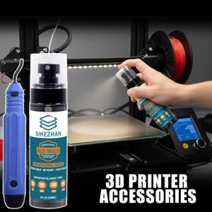 3D 프린터 접착제 스프레이 + 디버링 도구, 침대 접착력 강화, 와프 제어, 쉽게 제거, PLA/ABS/PETG 프린트용 가장자리 정리