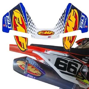 2025년 신제품 FMF 스티커 28x16cm 4T 오토바이 배기 머플러 파이프 데칼 방수 유니버설 오토바이 및 자동차용