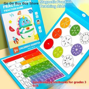 몬테소리 분수 학습 수학 장난감 자석 산수 교구 나무 책 교육용 장난감 어린이 크리스마스 선물