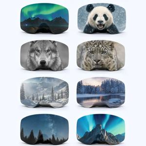 새로운 마이크로 화이버 소재 스키 고글 커버 스크래치 방지 3D 고글 슬리브 방진 먼지 보호 커버 스키 장비