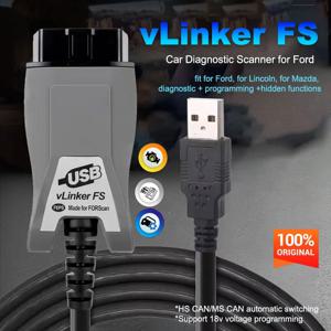 Vgate VLinker FS ELM327 포드/마쯔다 FTDI 드라이버 완벽 호환 FORScan 오리지널 OBDII HS/MS-CAN 자동차 PK ELM327 OBDLink EX