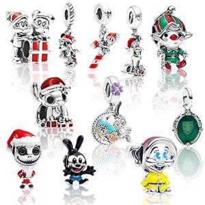 핫토이즈 백설공주 마법의 거울 크리스마스 참 비즈 오리지널 팔찌 목걸이 비즈 DIY 쥬얼리 선물용