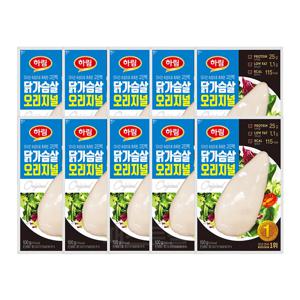 하림 닭가슴살 오리지널 100g 10개