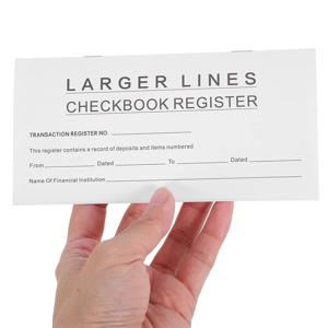 10Pcs 개인 수표장 레지스터 빈 페이지 소형 휴대용 재무 관리 노트북 비용 추적기 예산