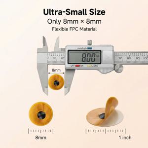 8mm 직경 NXP NTAG213 NFC 태그 프로그래밍 가능 RFID 스티커 원형 방수 플렉시블 FPC NFC 라벨