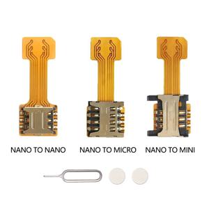 샤오미/레드미/화웨이/오포/삼성용 하이브리드 듀얼 듀얼심 카드 어댑터 마이크로 SD 심 확장 어댑터