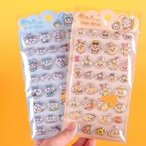 귀여운 만화 Giey Kawa 스티커 3D 릴리프 스티커 Kawaii 버블 스티커 핸드 계정 장식 노트북 스티커