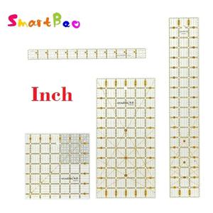 아크릴 퀼팅 패치워크 눈금자, 이중 색상 그리드 라인, 쉬운 정밀 절단, 바느질 공예, 3mm 두께
