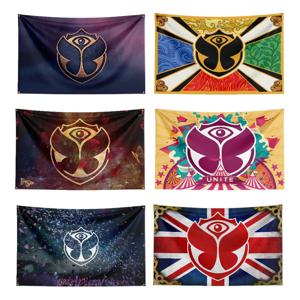 Tomorrowland 축제 깃발 폴리에스터 디지털 인쇄 전자 음악 배너