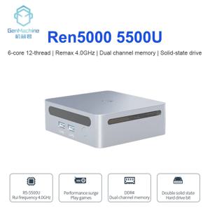 2025 GenMachine 미니 PC 5500U AMD Windows 11 Ryzen 2.1GHz 최대 4.0GHz DDR4 64GB WiFi6 NUC 게임용 Pc Diy 게임용 컴퓨터