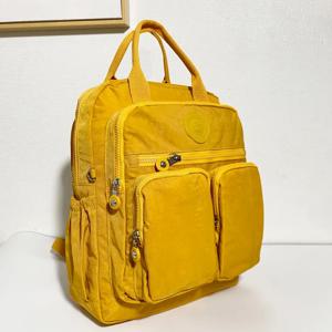 패션 여성 배낭 방수 나일론 소프트 핸들 솔리드 멀티 포켓 여행 지퍼 Feminina 학교 가방 노트북 배낭