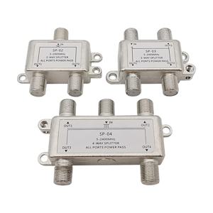 2/3/4 웨이 TV 안테나 위성 분배기 TV 분배기 분배기 동축 케이블 안테나 케이블 TV 신호 분배기 F 유형 커넥터