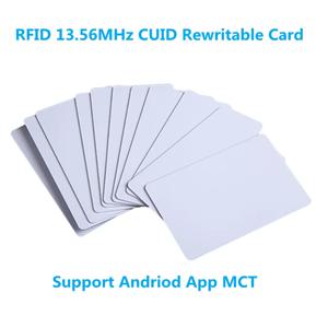 5/10pcs CUID 안드로이드 앱 MCT 수정 UID 변경 가능 NFC 1k s50 13.56MHz RFID 카드 블록 0 쓰기 가능 HF 14443A 복제 중복