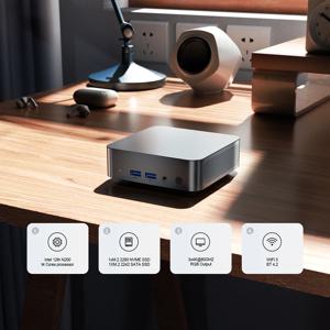 차트리 T9 미니 PC 인텔 알더레이크 N200/N250 wifi5 윈도우 11 초소형 포켓 컴퓨터 듀얼 SSD 4K